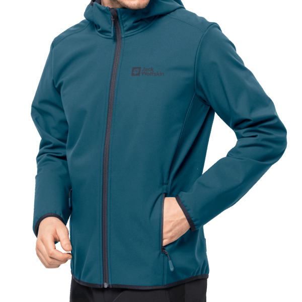 Blue Coral Origins Bornberg Jack Wolfskin Met Capuchon Voor Heren