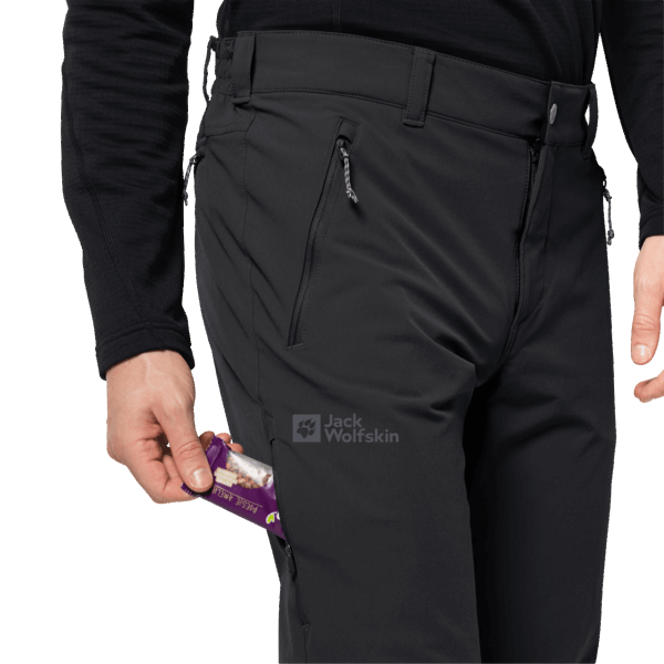 Jack Wolfskin Zwarte Heren Active Xt Broek Best