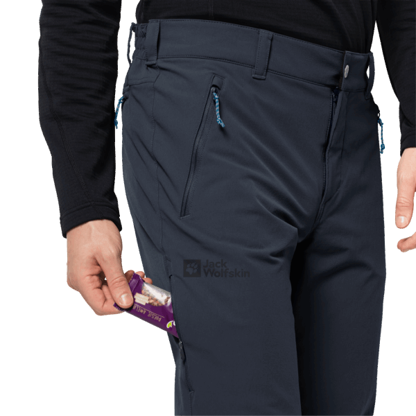 Jack Wolfskin Nieuwe Heren Activa Xt Broek Nachtblauw