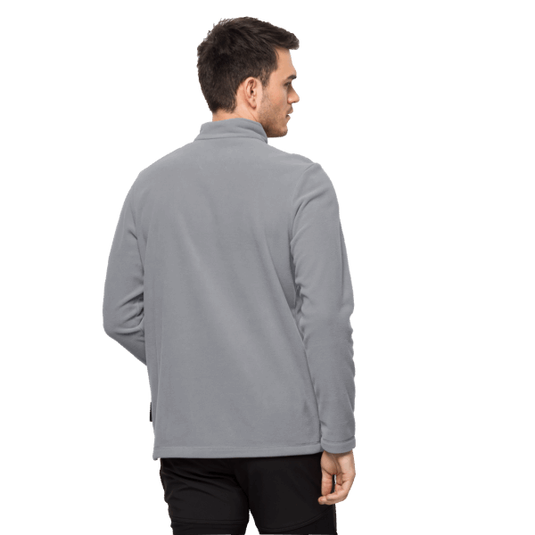 Leigrijze Jack Wolfskin Heren Taunus Halve Rits Origins