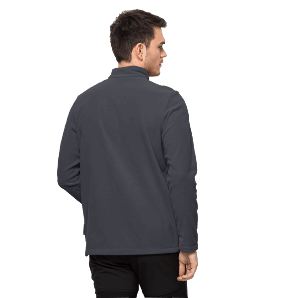 Beste Heren Taunus Jack Met Halve Rits Wolfskin Ebbenhout