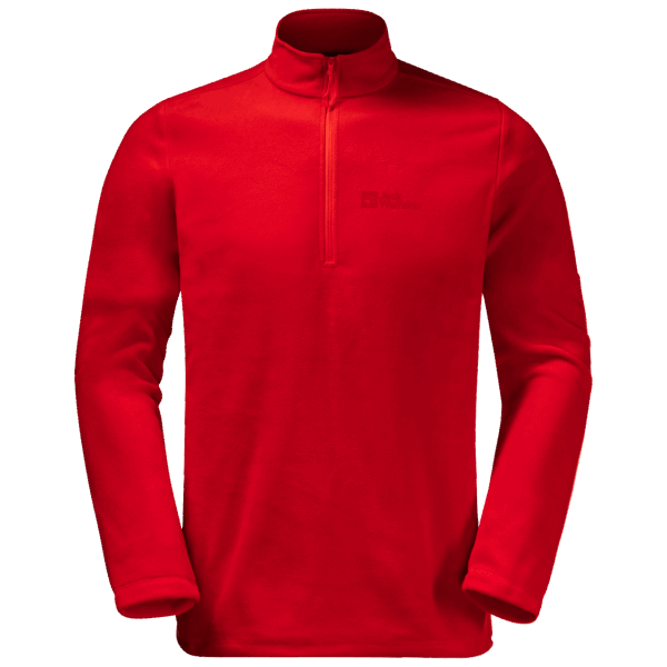 Fashion Jack Wolfskin Adrenaline Rood Heren Taunus Halve Rits
