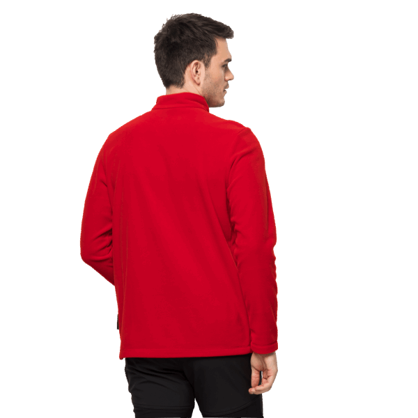 Fashion Jack Wolfskin Adrenaline Rood Heren Taunus Halve Rits