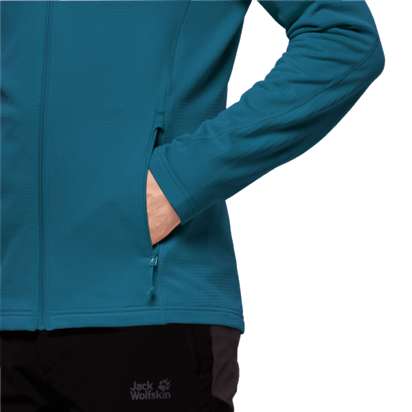 Kolbenberg Jack Wolfskin-merken Met Volledige Rits In Blauw Koraal Voor Heren