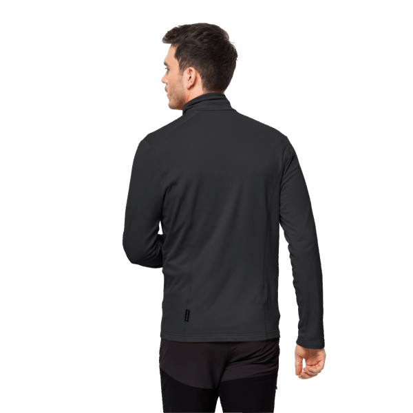 Heren Kolbenberg Hot Jack Wolfskin Zwart Met Volledige Ritssluiting