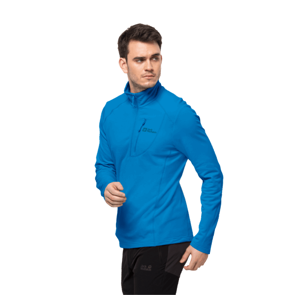 Jack Wolfskin Heren Kolbenberg Halve Rits Origins Blue Pacific