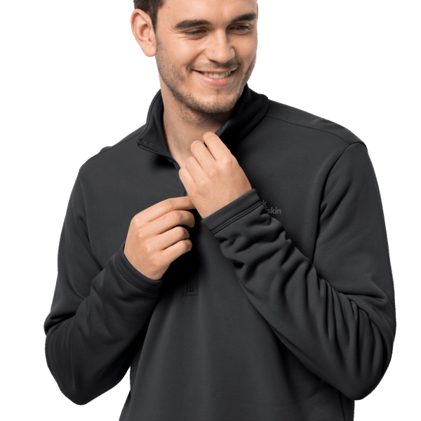 Zwarte Heren Baiselberg Half-zip New Jack Wolfskin