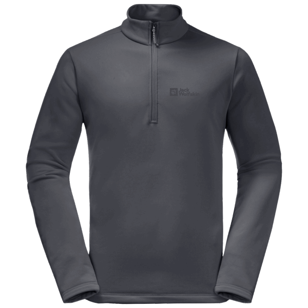 Origin Jack Wolfskin Heren Baiselberg Halve Rits Ebbenhout