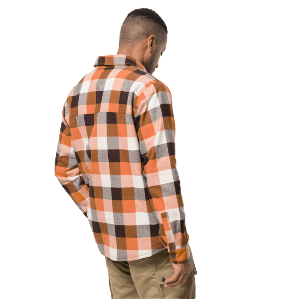 Merk Oranje Herfstruiten Felsenweg Geïsoleerd Herenoverhemd Jack Wolfskin