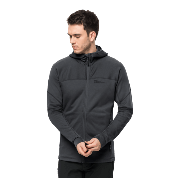 Heren Hirschberg Hooded Full-zip Nieuwe Jack Wolfskin Phantom