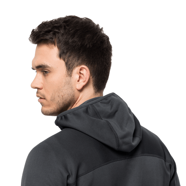 Heren Hirschberg Hooded Full-zip Nieuwe Jack Wolfskin Phantom