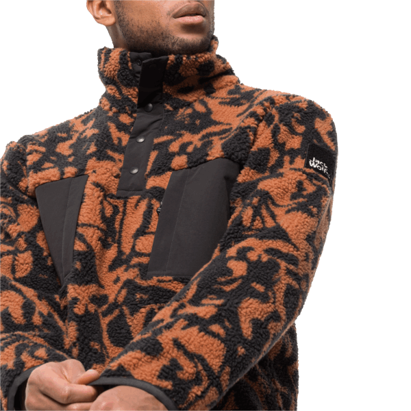 Pank Hudson Snap Fashion Brick Allover Jack Wolfskin Voor Heren