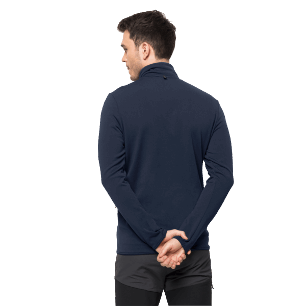 Jack Wolfskin Origins Night Blue Pack & Go Voor Heren Met Volledige Ritssluiting