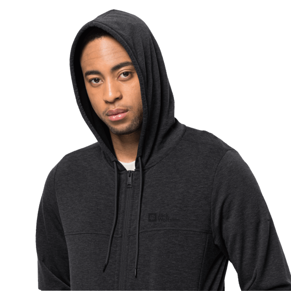 Jack Wolfskin Heren Waldsee Jack Met Capuchon Zwart Merk