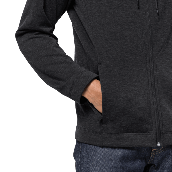 Jack Wolfskin Heren Waldsee Jack Met Capuchon Zwart Merk