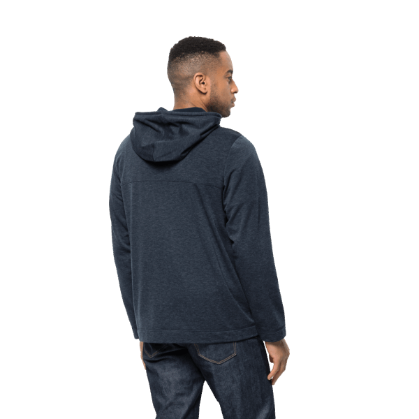 Nachtblauw Jack Wolfskin Origineel Waldsee Jack Met Capuchon Voor Heren