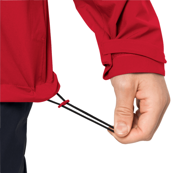 Heren Pack & Go Shell Collectie Jack Wolfskin Adrenaline Rood