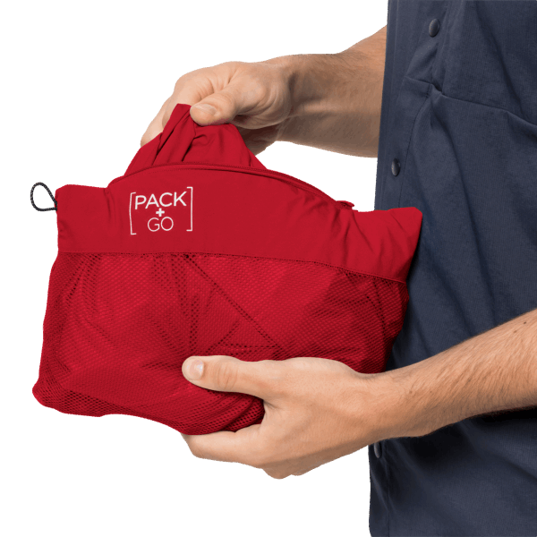 Heren Pack & Go Shell Collectie Jack Wolfskin Adrenaline Rood