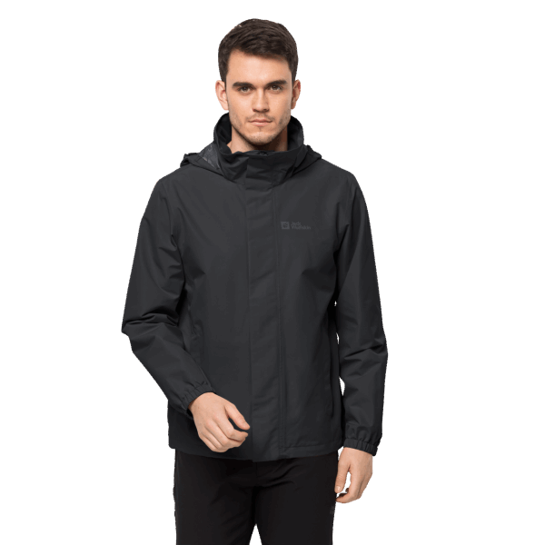 Zwarte Heren Jas Stormy Point 2l Origin Jack Wolfskin