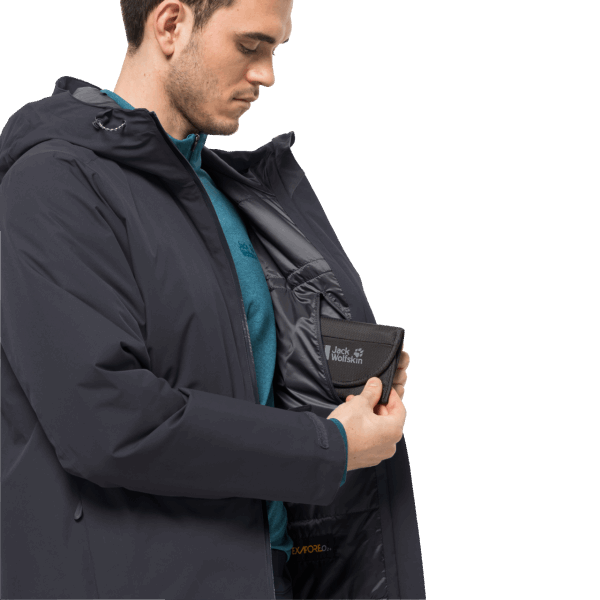 Origins Wisper Geïsoleerde Herenjas Jack Wolfskin Ebbenhout