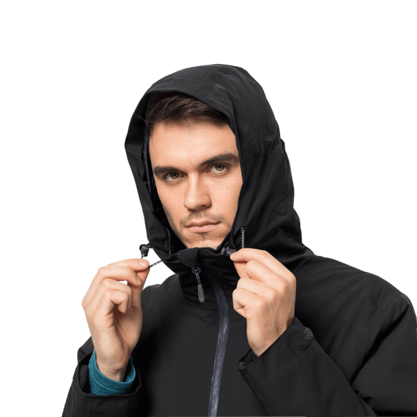 Brand Heren Wisper Geïsoleerde Jas Black Jack Wolfskin