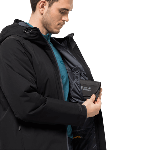 Brand Heren Wisper Geïsoleerde Jas Black Jack Wolfskin