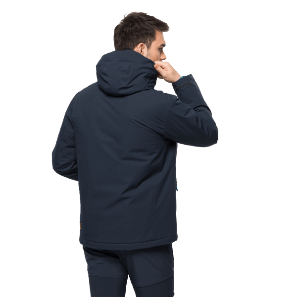 Originele Jack Wolfskin Heren Wisper Geïsoleerde Jas Nachtblauw