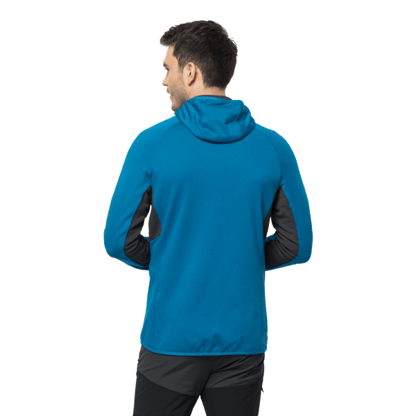 Hot Blue Pacific Jack Wolfskin Heren Hydro Grid Hooded Full-zip