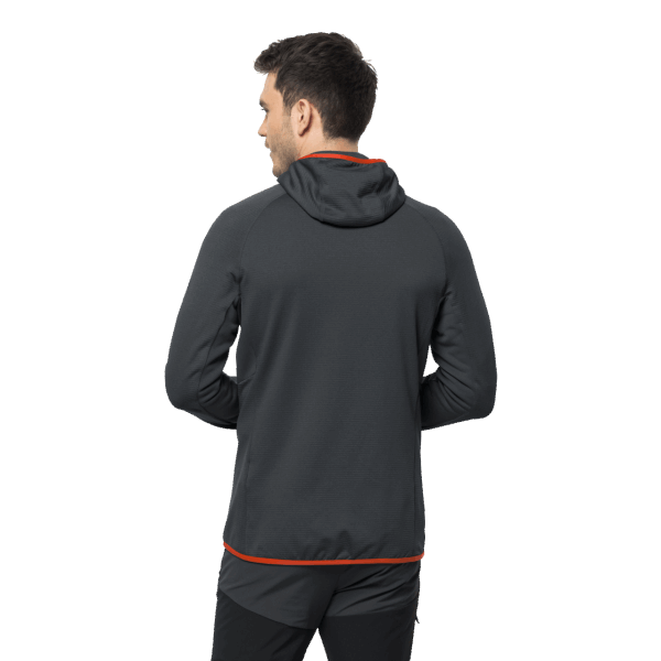 Hydro Grid Jack Met Volledige Rits En Capuchon Voor Heren Wolfskin Phantom Nieuw