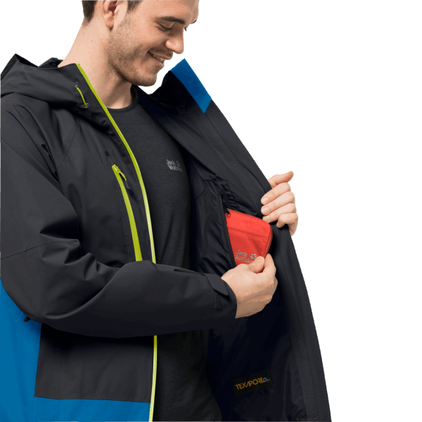 Heren Eagle Peak 2l Jas Jack Wolfskin Fashion Phantom