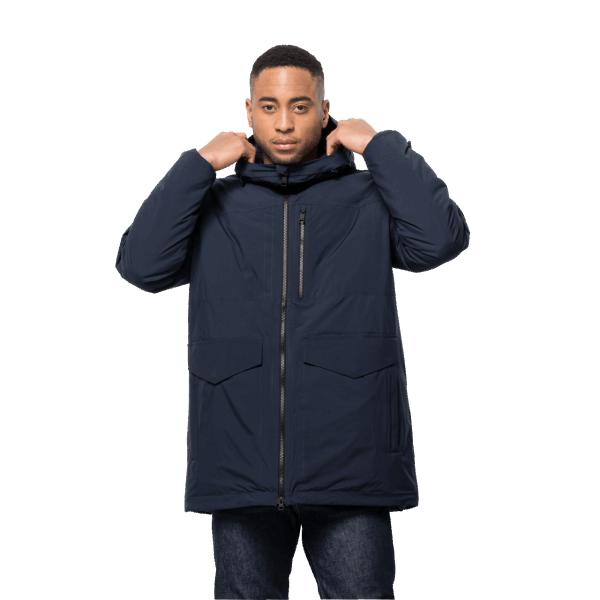 Heren Koenigsbau Parka Origin Jack Wolfskin Nachtblauw