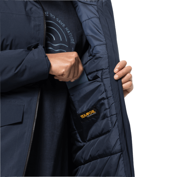 Heren Koenigsbau Parka Origin Jack Wolfskin Nachtblauw