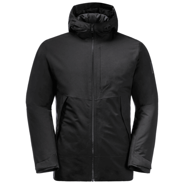 Jack Wolfskin Zwarte Tempelhof Jas Voor Heren