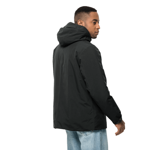 Jack Wolfskin Zwarte Tempelhof Jas Voor Heren