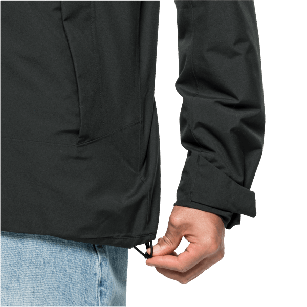 Jack Wolfskin Zwarte Tempelhof Jas Voor Heren