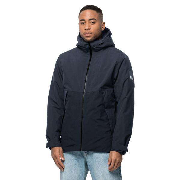 Jack Wolfskin Originele Heren Tempelhof Jas Nachtblauw