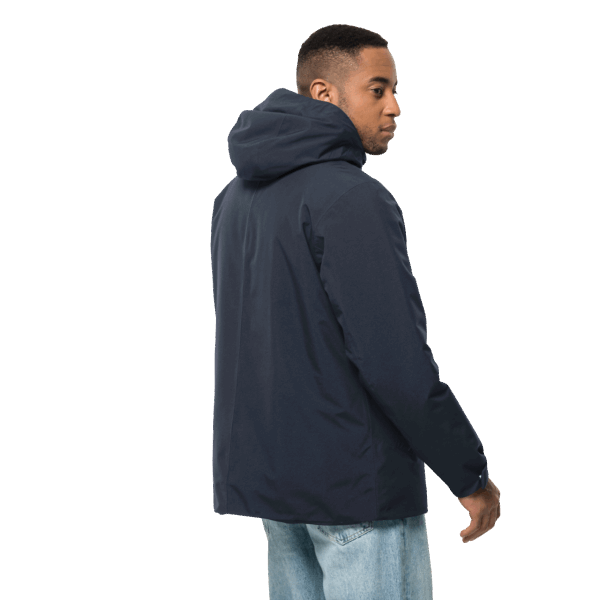 Jack Wolfskin Originele Heren Tempelhof Jas Nachtblauw
