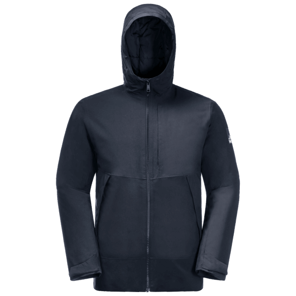 Jack Wolfskin Originele Heren Tempelhof Jas Nachtblauw