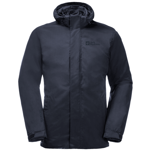 Jack Wolfskin Heren Bergland 3in1 Jas New Night Blue