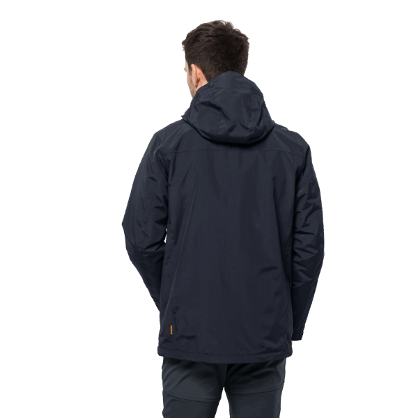 Jack Wolfskin Heren Bergland 3in1 Jas New Night Blue