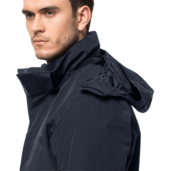 Jack Wolfskin Heren Bergland 3in1 Jas New Night Blue