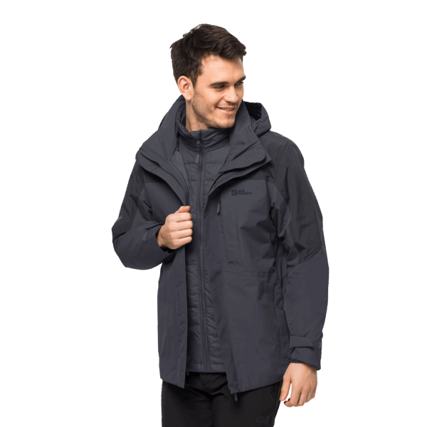 Hot Jack Wolfskin Ebbenhout Romberg 3in1 Herenjack