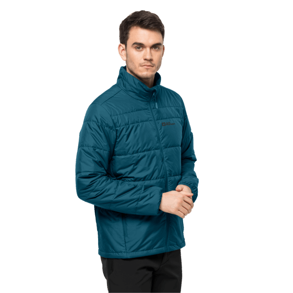Nieuwe Blauwe Koraal Jack Wolfskin Heren Romberg 3in1 Jas