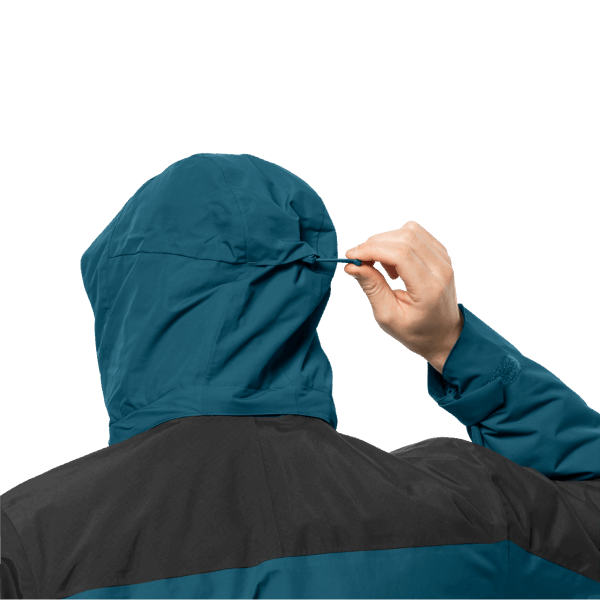 Nieuwe Blauwe Koraal Jack Wolfskin Heren Romberg 3in1 Jas