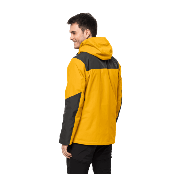 Heren Jasper 3in1 Jack Jack Wolfskin Collections Potig Geel Xt