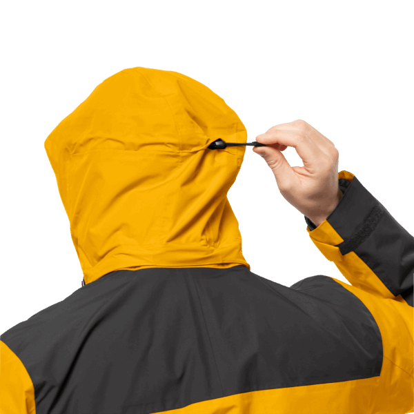 Heren Jasper 3in1 Jack Jack Wolfskin Collections Potig Geel Xt