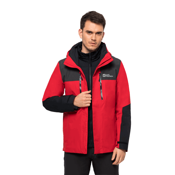 Herenjasper 3in1 Jack Adrenaline Red Jack Wolfskin Origin