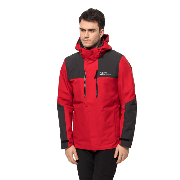 Herenjasper 3in1 Jack Adrenaline Red Jack Wolfskin Origin