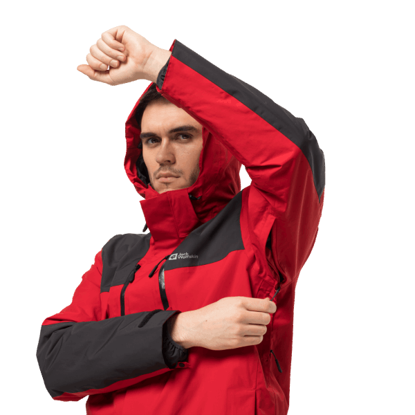 Herenjasper 3in1 Jack Adrenaline Red Jack Wolfskin Origin