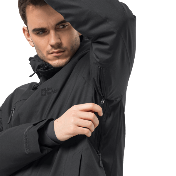 Herenjack Met Troposfeerisolatie, Zwarte Origins Jack Wolfskin